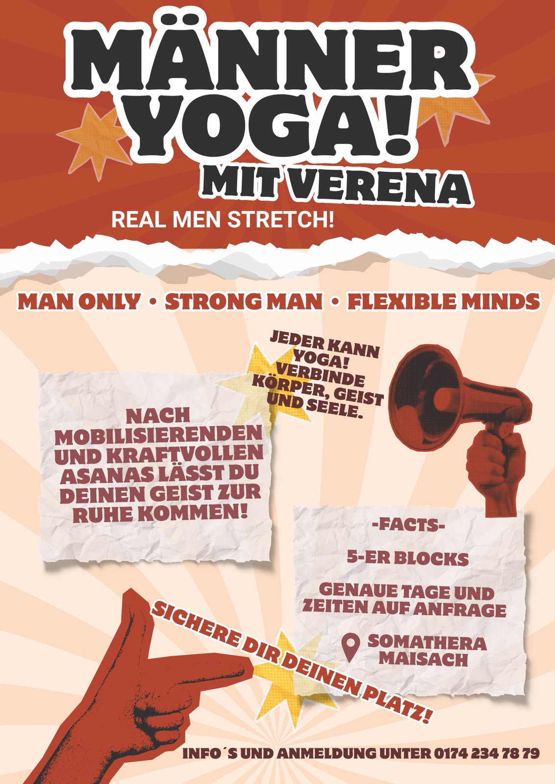 Somathera – Männer-Yoga mit Verena Flyer